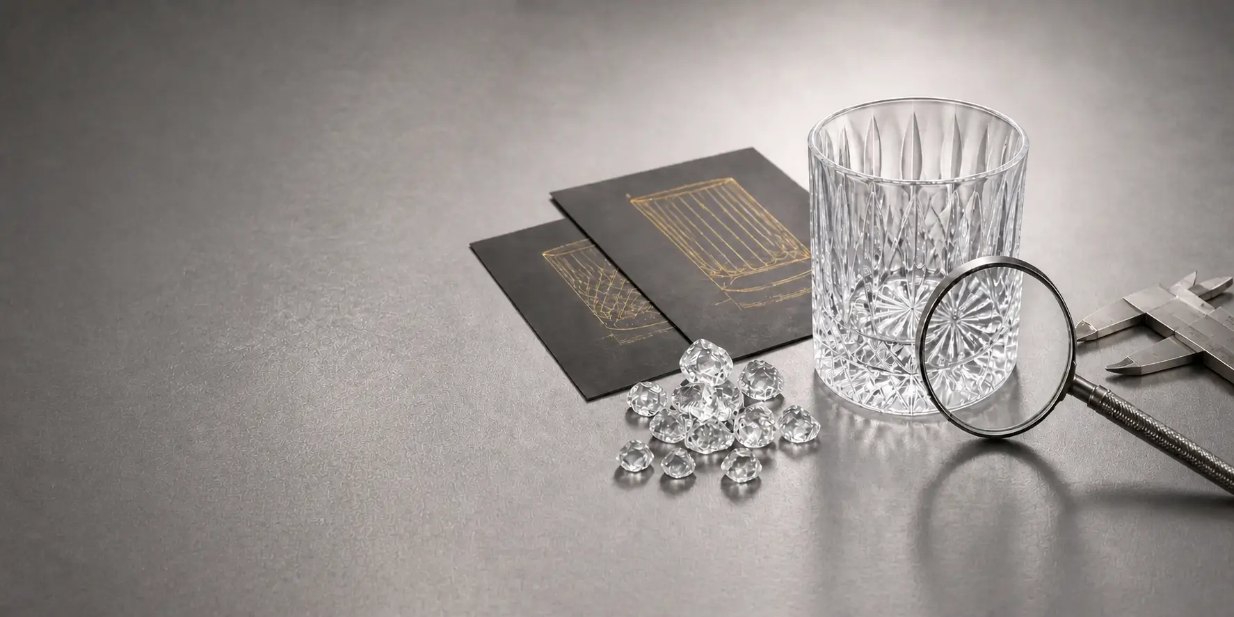 HangoTech glassware OEM, ODM and custom design workspace