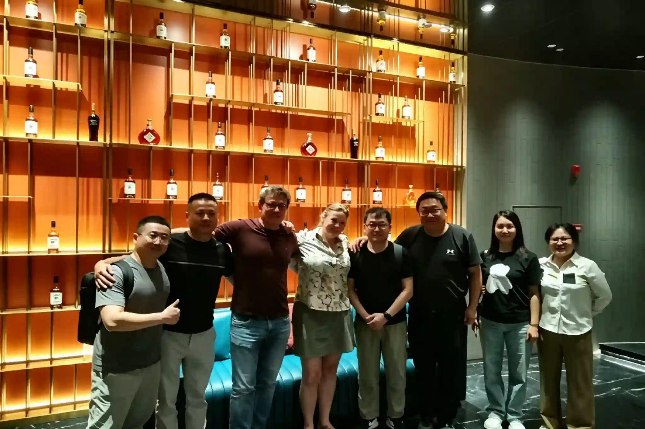HangoTech team and customers in a group photograph