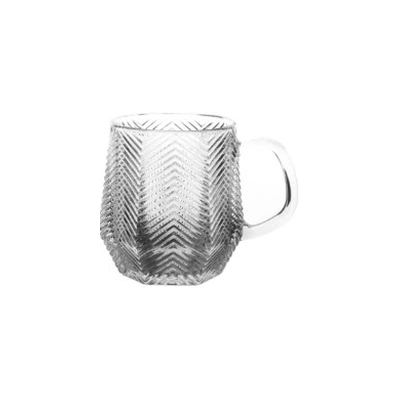 Glass Beer Mug P-202-1A-Smoke-Gray