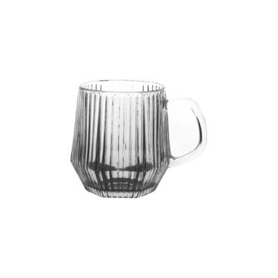 Glass Beer Mug P-202-1B-Smoke-Gray