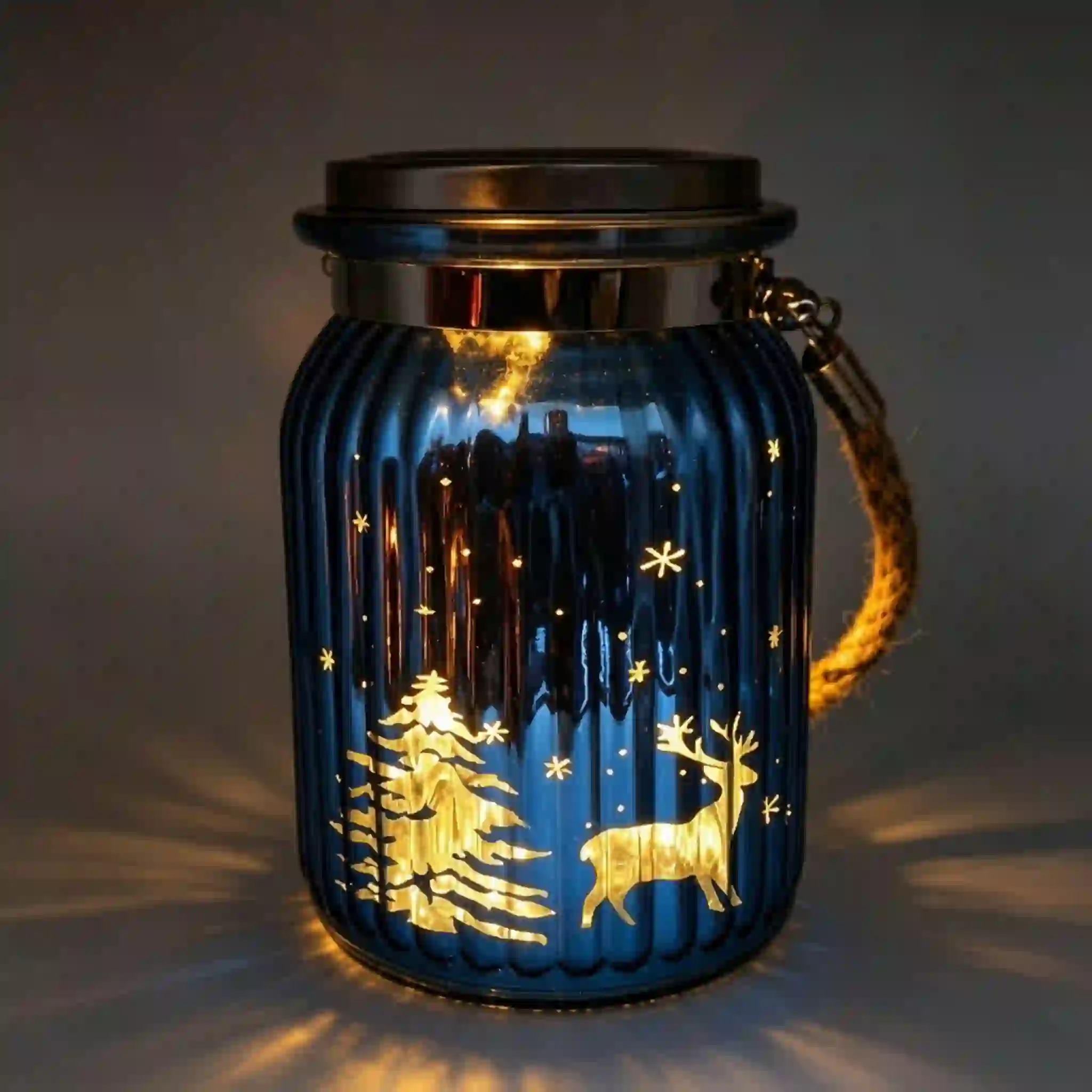 Decorative Color LED Glass Jar