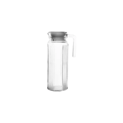Glass Jug 1.0L-Octagonal-Beaded-Jug