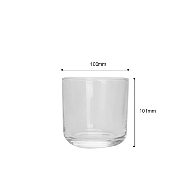 Glass Candle Jar 10100-curved-bottom